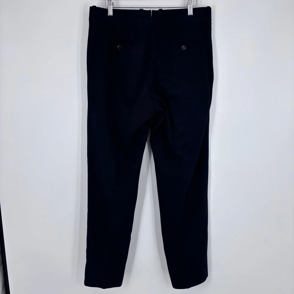 Tom Ford Dress Pants Men 32x30 (Tag 50) Navy Blue Cotton Cashmere Designer Italy